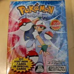 Pokemon Electric Cards 25 Pack Box booster Holo Gold - Image 1