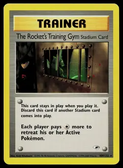 Pokemon Card - The Rocket's Training Gym Gym Heroes 104/132 Rare - Image 1
