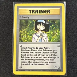 Charity 99/132 Rare Non-Holo Gym Heroes Set Pokemon Trainer Card NM - Image 1