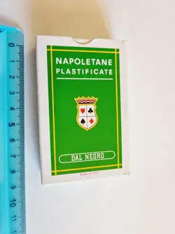 CARTE DA GIOCO SIGILLATE NAPOLETANE DAL NEGRO SCOPA ORIGINAL PLAYING CARD NEW - Image 1