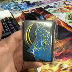 Mega Lucario Card 65 Sleeves (New & Sealed) - Pokemon - Mega Evolutions ETB - Image 1