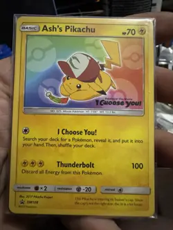Pokemon Card TCG - Ash's Pikachu Black Star Promo Near Mint SEALED - Image 1