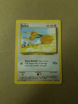Doduo 48/102 - VINTAGE WOTC POKEMON CARD - BASE SET - Unlimited - NM - Image 1