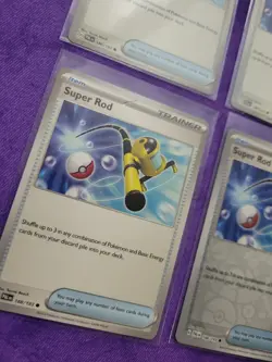 Pokemon Trainer Super Rod Gold Paldea Evolved Card 188/193 Playset X4 Nm - Image 2