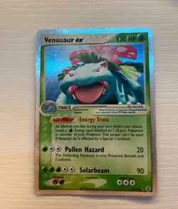 Venusaur ex 112/112 Holo Rare EX Fire Red & Leaf Green Pokemon Card LP - Image 1