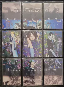 Final Fantasy 8 FF8 1999 Triple Triad Cards Perfect Visual C1-C9 Bandai Squall - Image 1