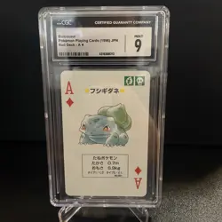 Bulbasaur Pokemon Playing Cards (1996) Japanese Red Deck A. CGC 9 Mint - Image 1