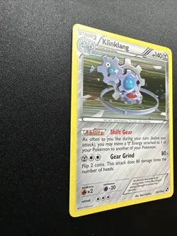 Klinklang 76/114 Black & White Holo 2011 Pokemon Card LP - Image 3