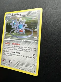 Klinklang 76/114 Black & White Holo 2011 Pokemon Card LP - Image 4