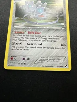 Klinklang 76/114 Black & White Holo 2011 Pokemon Card LP - Image 5