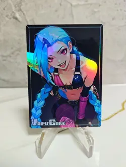 Jinx Trading Card Waifu Goddess Story Anime Girl holo Karte Manga Full Art - Image 1