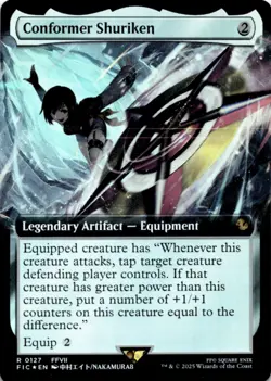 MTG Conformer Shuriken (Extended Art) Foil NM Commander: FINAL FANTASY Magic 127 - Image 1