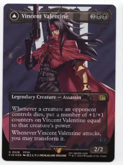 MTG: Magic FINAL FANTASY *Surge Foil* Vincent Valentine (Borderless) - Image 1
