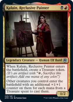 1 x Kalain, Reclusive Painter - Foil - Adventures in the Forgotten Realms - NM-M - Image 1