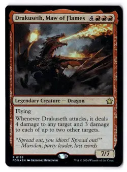 Drakuseth, Maw Of Flames NM* FOIL Foundations ENGLISH 0193 mtg -UnltdCards - Image 1