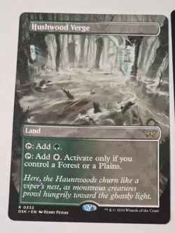 MTG - Hushwood Verge Borderless - Duskmourn: House of Horror - Image 1