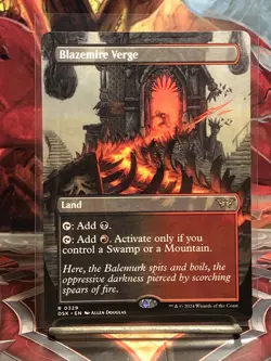Blazemire Verge (Non-foil) [Borderless] Duskmourn: House of Horror 0329 R MTG - Image 1