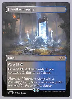 Floodfarm Verge - Borderless - 330 - Duskmourn: House of Horror (DSK) MTG - Image 1