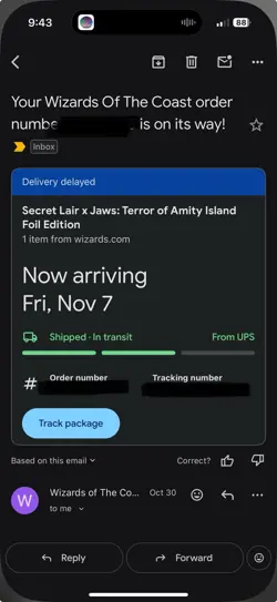 🦈 JAWS Secret Lair FOIL Terror Of Amity Island *presale* - Image 2
