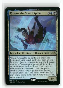 Kotose, the Silent Spider 228 Foil Kamigawa: Neon Dynasty NEO MTG Magic - Image 1