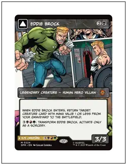 1x Eddie Brock 0224, Borderless Art, Magic the Gathering MTG NM - Image 1