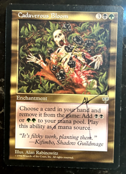 Cadaverous Bloom *signed* - Mirage - Magic the Gathering MtG - Image 4