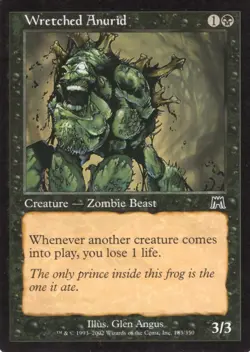 4X WRETCHED ANURID 183/350 ONSLAUGHT MTG MAGIC LP X4 (yourdeckbuilder) - Image 1