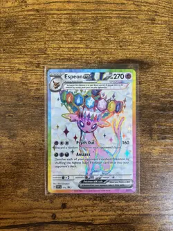 Pokemon TCG Umbreon And Espeon black star promo prismatic figure collection - Image 4