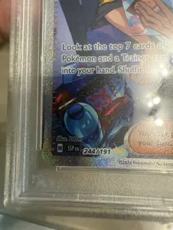 2024 Pokemon Scarlet & Violet SSP Drayton 244/191 PSA 9 Mint SIR Trainer - Image 4