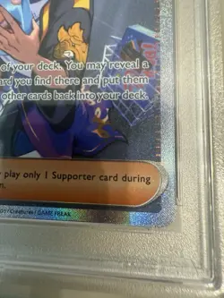 2024 Pokemon Scarlet & Violet SSP Drayton 244/191 PSA 9 Mint SIR Trainer - Image 5