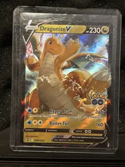 Pokemon GO Dragonite V SWSH235 Holo Promo Black Star Promo - Image 1