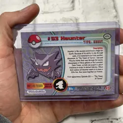 Haunter #93 Topps Pokemon TV Animation Edition Non Holo LP+ Nintendo Vintage Vtg - Image 3