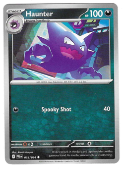 Haunter 055/094 Phantasmal Flames Regular Uncommon Near Mint English Pokemon - Image 1