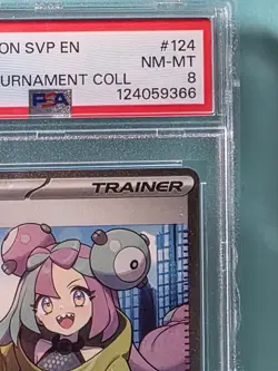2024 POKEMON SVP EN-SV BLACK STAR PROMO IONO PREMIUM TOURNAMENT COLL IONO PSA 8 - Image 3
