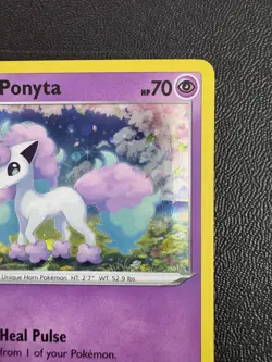 Pokemon TCG SWSH Black Star Promo Galarian Ponyta #SWSH013 Holo - Image 3