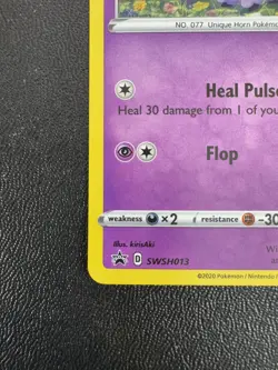 Pokemon TCG SWSH Black Star Promo Galarian Ponyta #SWSH013 Holo - Image 4