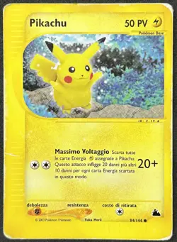 POKEMON~PIKACHU~84/144~SKYRIDGE~ITA~PR - Image 1