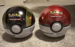Pokemon TCG: 2020 Ultra Poke Ball Tin D20 New Factory Sealed Lot Of 2 - Image 1