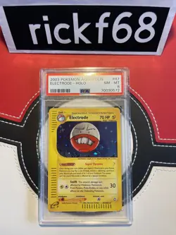 2003 POKEMON AQUAPOLIS H7 ELECTRODE-HOLO PSA 8 - Image 1