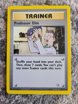 Pokemon TCG Professor Elm Neo Genesis 96/111 Regular Unlimited Non Holo NM LP - Image 5