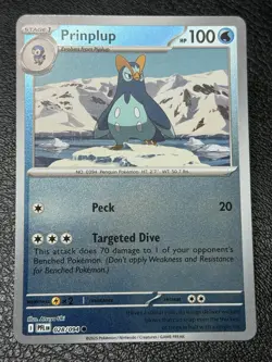 Prinplup 028/094 - Reverse Holo - Pokemon TCG: Phantasmal Flames - NM - Image 1