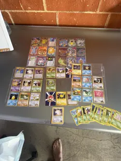 Pokemon Vintage Lot- 5 Topps Blue Label Holos+31 Non Holos, 1st Ed Vintage C,UC - Image 2
