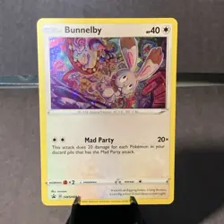 Pokemon TCG Bunnelby SWSH082 Black Star Promos Sword & Shield Cosmos Holo 2021 - Image 1