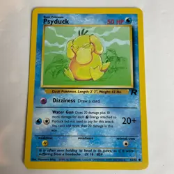 Psyduck 065/082 Team Rocket Unlimited Regular Common Pokemon Light Play+ - Image 3