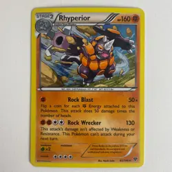 Rhyperior 62/146 XY Base Set Holo Rare Pokemon Moderate Play+ - Image 3