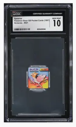 1997 🐱 Spearow #21 Pokemon GB Pocket Card Japanese Nintendo CGC-10 - Image 1