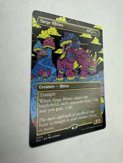 Siege Rhino Secret Lair MTG Magic the Gathering Card NM Condition - Image 2