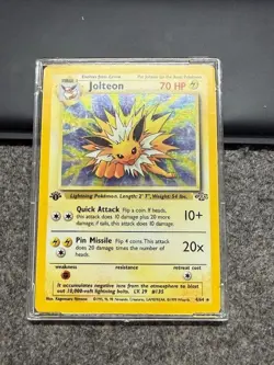 Eeveelution set: Vaporeon (1st ed), Jolteon (1st ed), and Flareon Pokemon Cards - Image 3