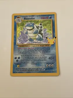 Blastoise 2/102 Celebrations: Classic Collection Holo Pokemon Card - Image 1