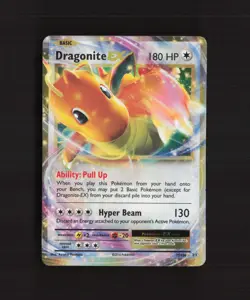 Dragonite EX 72/108 Evolutions Ultra Rare Holo Pokemon Card DMG - Image 1